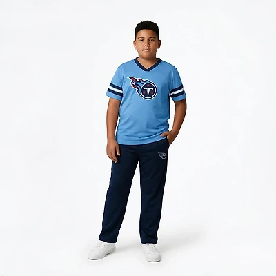 Outerstuff Boys' 4-7 Titans Team Logo Redzone Jersey Top and Pant Set