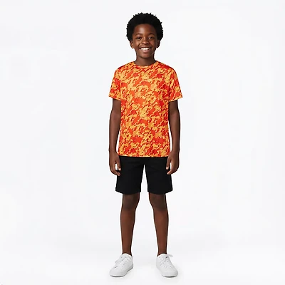 BCG Boys' Turbo Liquid Camo Print Short Sleeve T-shirt