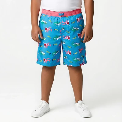 O'Rageous Boys' - Shark Printed E Boardshorts