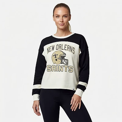 47 Women's Saints Double Header Curve Toni Long Sleeve T-shirt