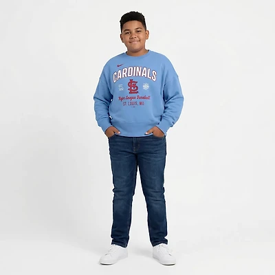 Nike Light St Louis Cardinals Oversized High Hip Pullover Sweatshirt