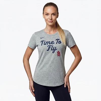 Nike St Louis Cardinals Script Tri-Blend T-Shirt