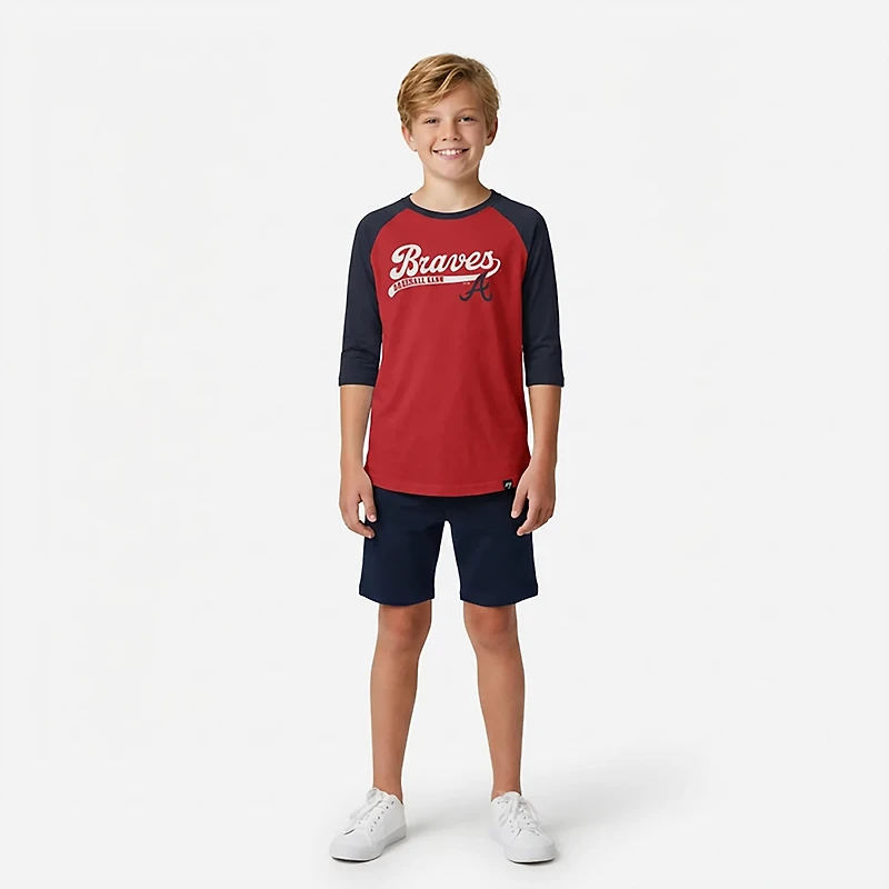 '47 Atlanta Braves Boys' Super Script Line Drive Graphic T-shirt