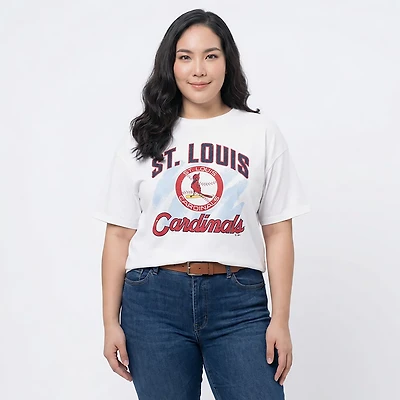 '47 Women's St. Louis Cardinals Shader Sadie Short Sleeve T-shirt