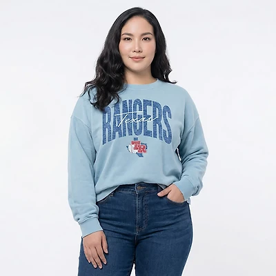 47 Brand Women's Rangers Muse Sydney Long Sleeve Pullover