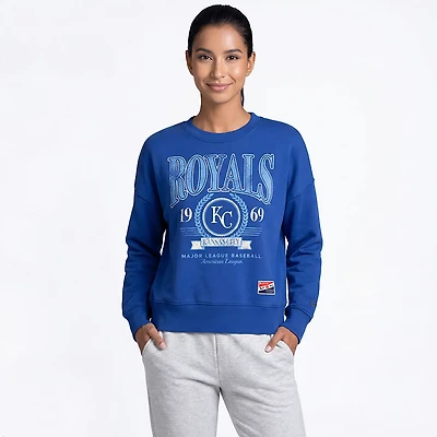 New Era Women's Kansas City Royals Boxy Crew Neck Sweatshirt