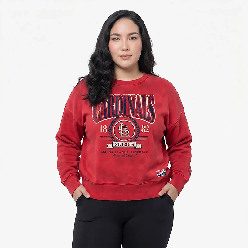 New Era Women's St. Louis Cardinals Boxy Crew Neck Sweatshirt