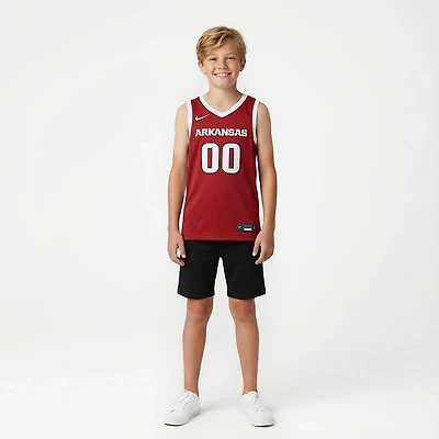 Nike Boys' University of Arkansas Replica Basketball Jersey