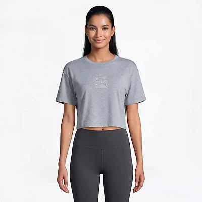 Pro Standard Women's Cardinals Reverse French Terry Boxy T-shirt