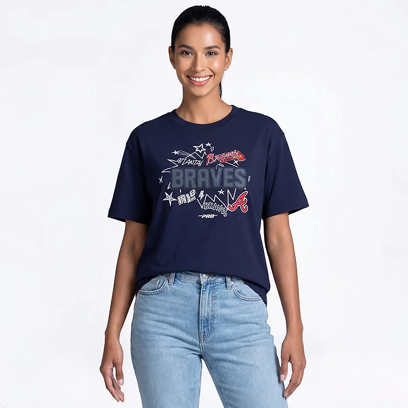 Pro Standard Women's Atlanta Braves Sketchbook T-shirt Dress