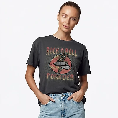 LOL ROCK AND ROLL FOREVER OVERSIZED T-SHIRT