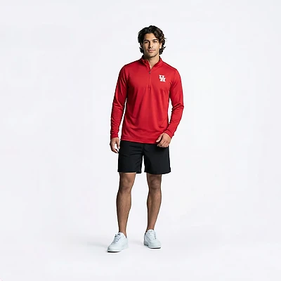 Antigua Men's Houston Cougars Tribute Quarter Zip Pullover