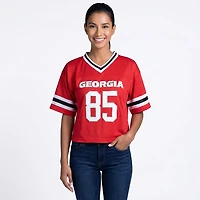 Hype and Vice Women's University of Georgia Cropped Football Jersey