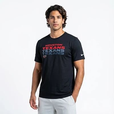 Nike Men's Houston Texans Dri-FIT TM Issue Legend Short Sleeve T-shirt