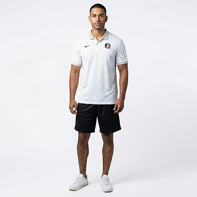 Nike Florida State Seminoles 2025 Early Season Coaches Sideline Victory Stripe Performance Polo