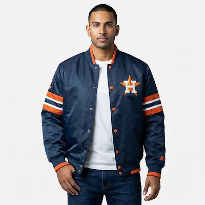 Starter Men's Houston Astros Scout II Varsity Long Sleeve Jacket