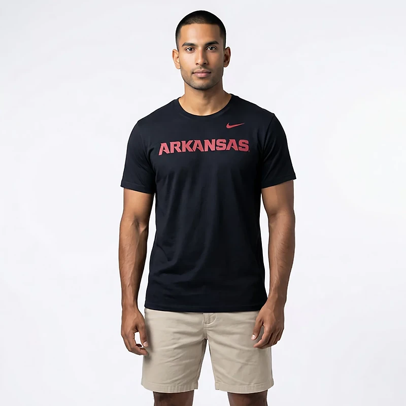 Nike Men's University of Arkansas Wordmark Graphic T-shirt