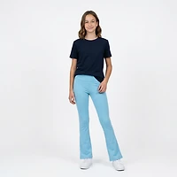 BCG Girls' Cotton Slit Flare Leggings