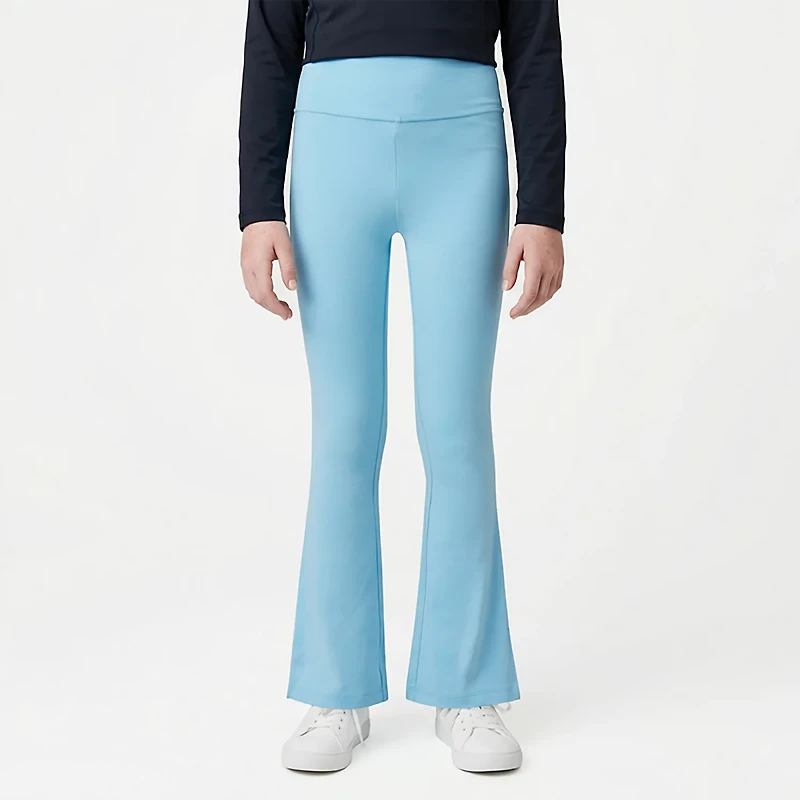 BCG Girls' Cotton Slit Flare Leggings