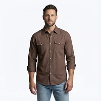 Magellan Outdoors Men's Pecos Ridge Denim Long Sleeve Shirt