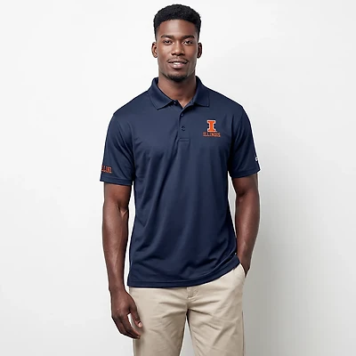 Champion Men's Illinois Solid Polo Shirt