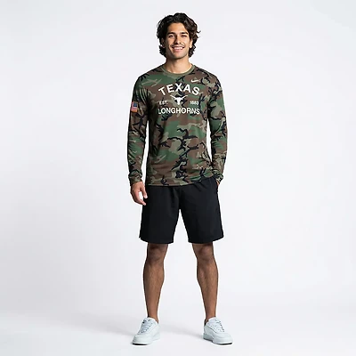 Nike Texas Longhorns 2025 Military Appreciation Legend Dri-FIT Long Sleeve T-Shirt