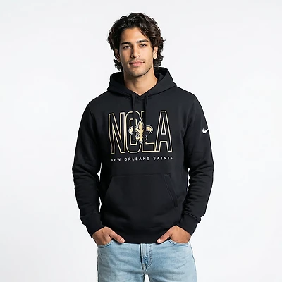 Nike Men's New Orleans Saints Club Pullover Hoodie