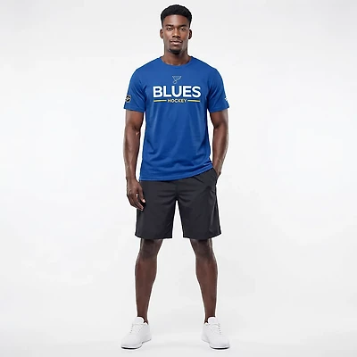 Fanatics Men's Blues Authentic Pro Primary T-shirt