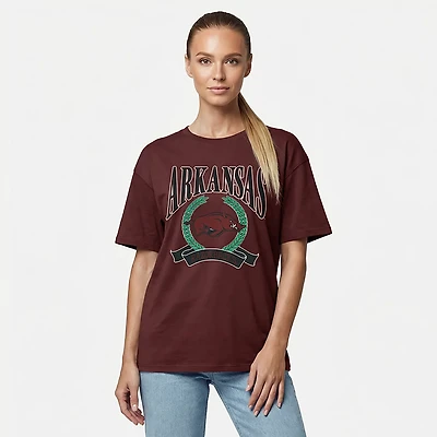 47 Brand Women's Arkansas Flaunt Sadie Short Sleeve T-shirt