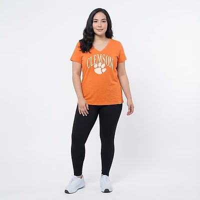 '47 Women's Clemson Tried N True Slub V-neck T-shirt