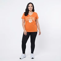 '47 Women's Clemson Tried N True Slub V-neck T-shirt