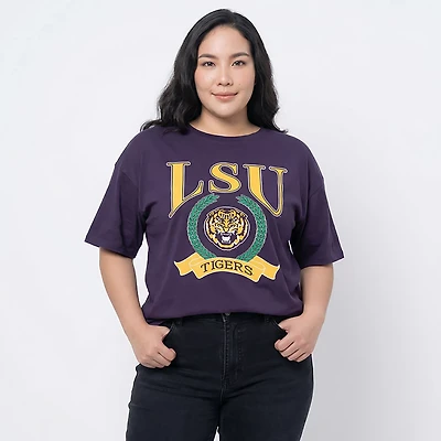 47 Brand Women's LSU Flaunt Sadie Short Sleeve T-shirt