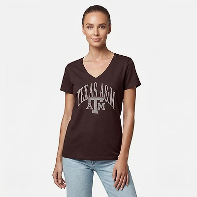 47 Women's Texas A&M Tried N True Slub V-neck T-shirt