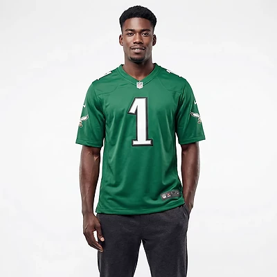 Nike Men's Eagles Hurts N&N Alt Game Short Sleeve Jersey