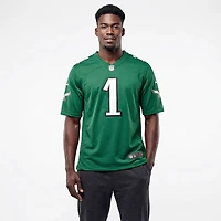 Nike Men's Eagles Hurts N&N Alt Game Short Sleeve Jersey