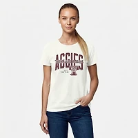 WILDCAT RETRO Women's Texas A&M Arch With Sarge Boxy T-shirt