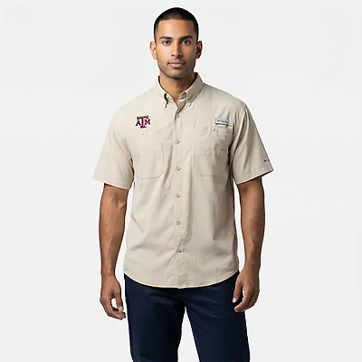 Columbia Sportswear Men's Texas A&M Aggies Collegiate PFG Tamiami Short Sleeve Shirt