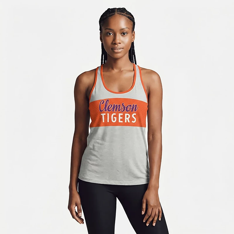 Pressbox Women's Clemson Tracy Slub Tank Top