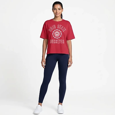 Pressbox Women's Ohio State Cameron Motley Crew T-shirt