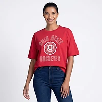 Pressbox Women's Ohio State Cameron Motley Crew T-shirt