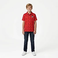 Wes & Willy Boys' University of Georgia Allover Print Polo Shirt