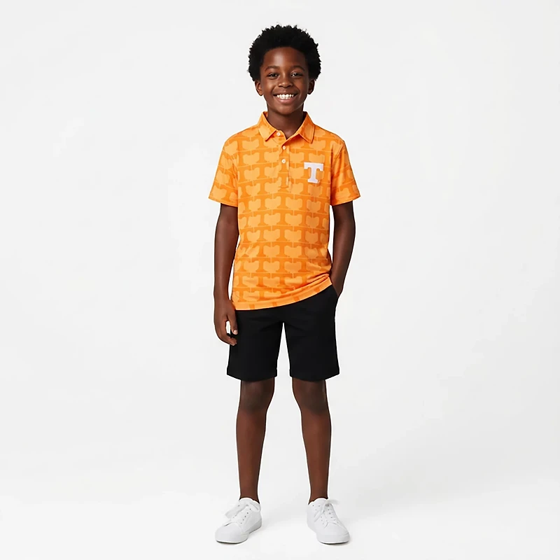 Wes & Willy Boys' University of Tennessee Allover Print Polo Shirt