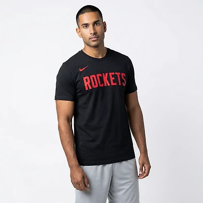 Nike Men's Houston Rockets Essential Wordmark Short Sleeve T-shirt