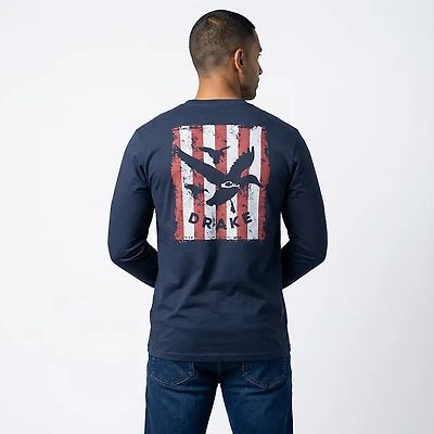 Drake Waterfowl Men's American Landing Long Sleeve Graphic T-shirt