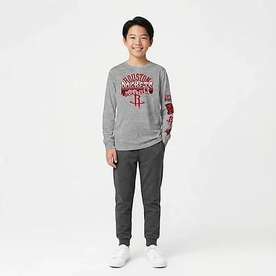Outerstuff Youth's Houston Rockets Street Star Long Sleeve Graphic T-shirt