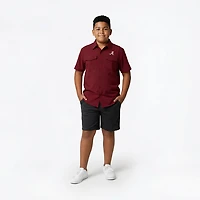 Antigua Boys' University of Alabama Game Day Fishing Button Up Shirt