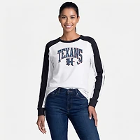 '47 Houston Texans Women's Walk Tall Caribou Long Sleeve T-shirt