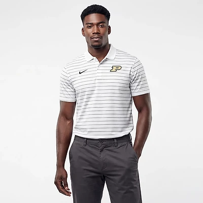 Nike Men's Purdue Dri Fit Stripe Victory Polo Shirt