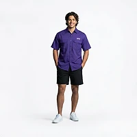 Antigua Men's Texas Christian Horned Frogs (TCU) Game Day Fishing Shirt