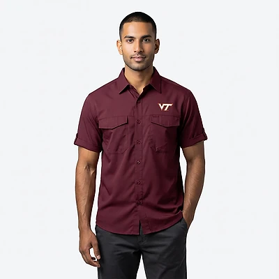 Antigua Men's Virginia Tech Game Day Fishing Shirt
